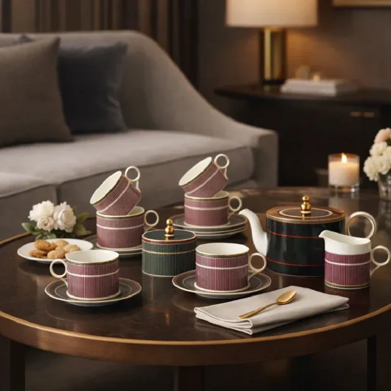 Regalia Stripes 15pcs Tea Set