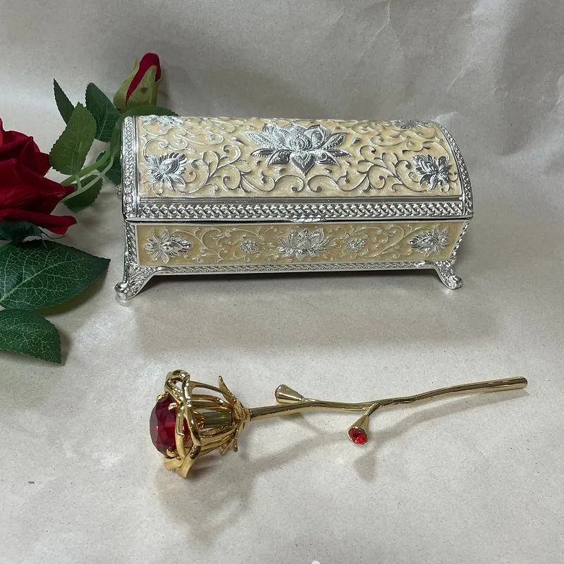 Lotus Jewellery box with flower