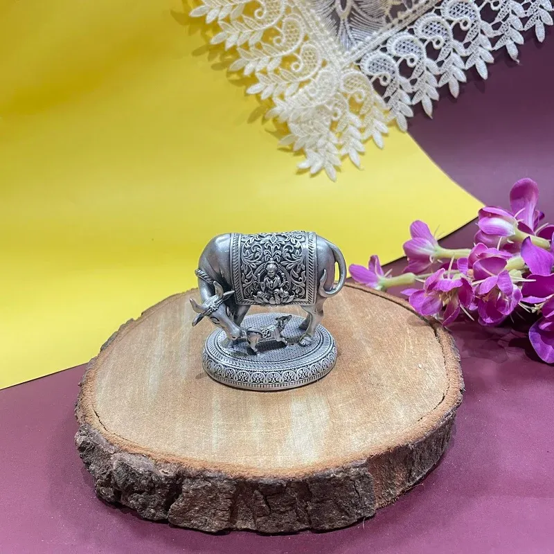 Laxmi on Kamdhenu Cow