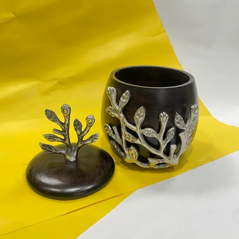 Wooden Barni Oxidised Design