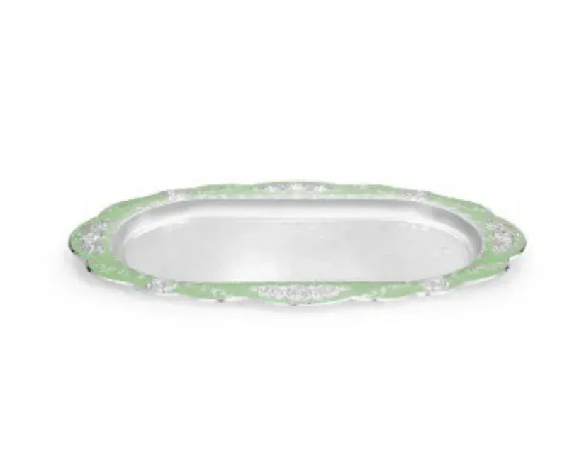 Peacock Oval Tray