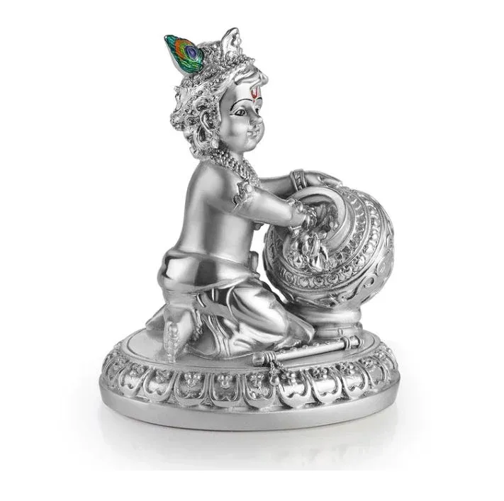 Bal Gopal with makhan- Silver