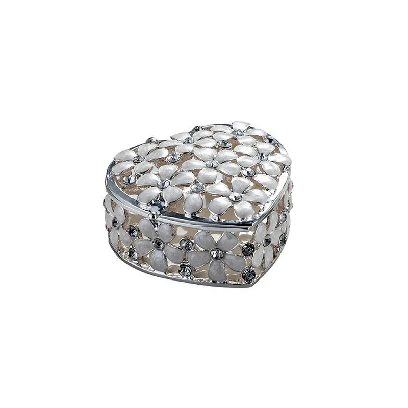 Flowers Heart Trinket Box